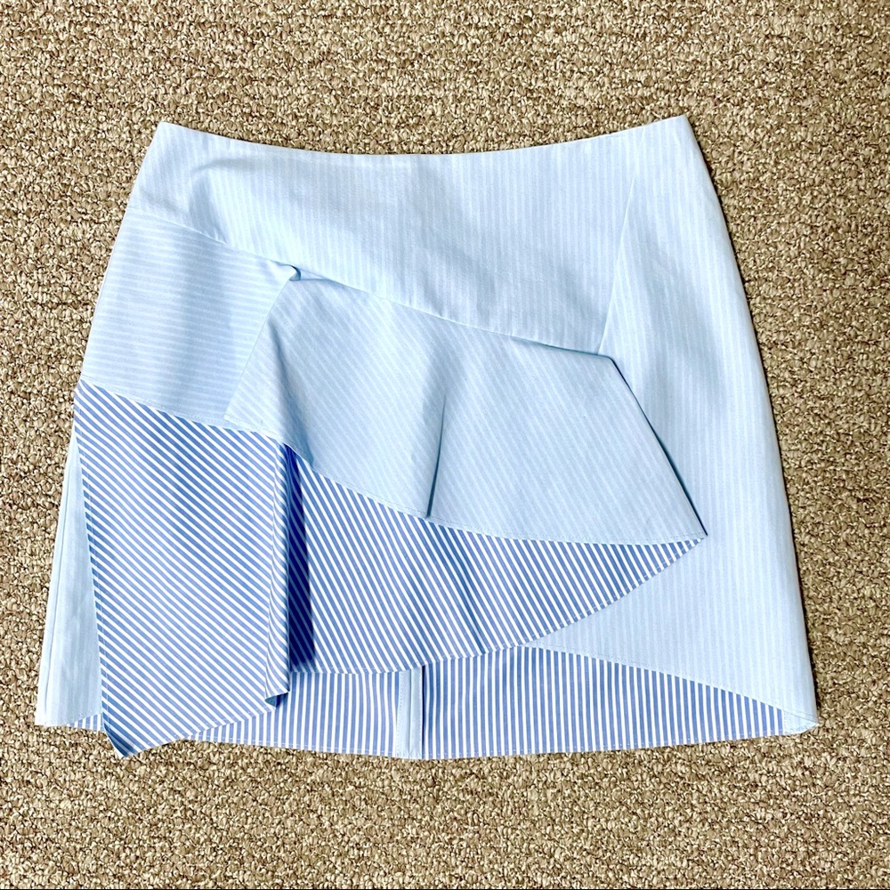 Zara stripped mini skirt